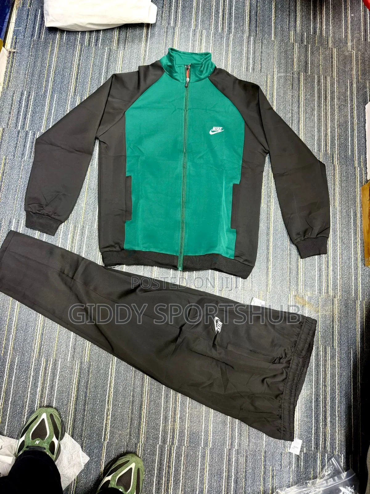Heavy Quality Tracksuit Executive Green With Black Trousers