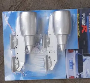Roof Rocket Shaped Led Blue Lights in Pair