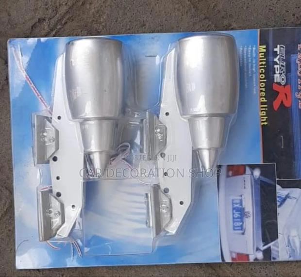 Roof Rocket Shaped Led Blue Lights in Pair - main view