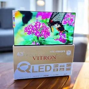 Ultra- Clear High Definition Vitron 43 Inch Qled Smart Android Led Tv