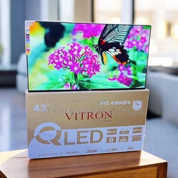 Built in Decoder 1080p Hd Vitron 43 Inch Qled Smart Android Led Tv - thumbnail 2
