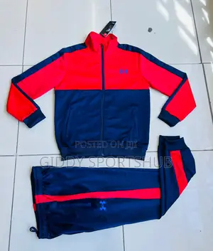 Excutive Tracksuit Red Blue Under Armour