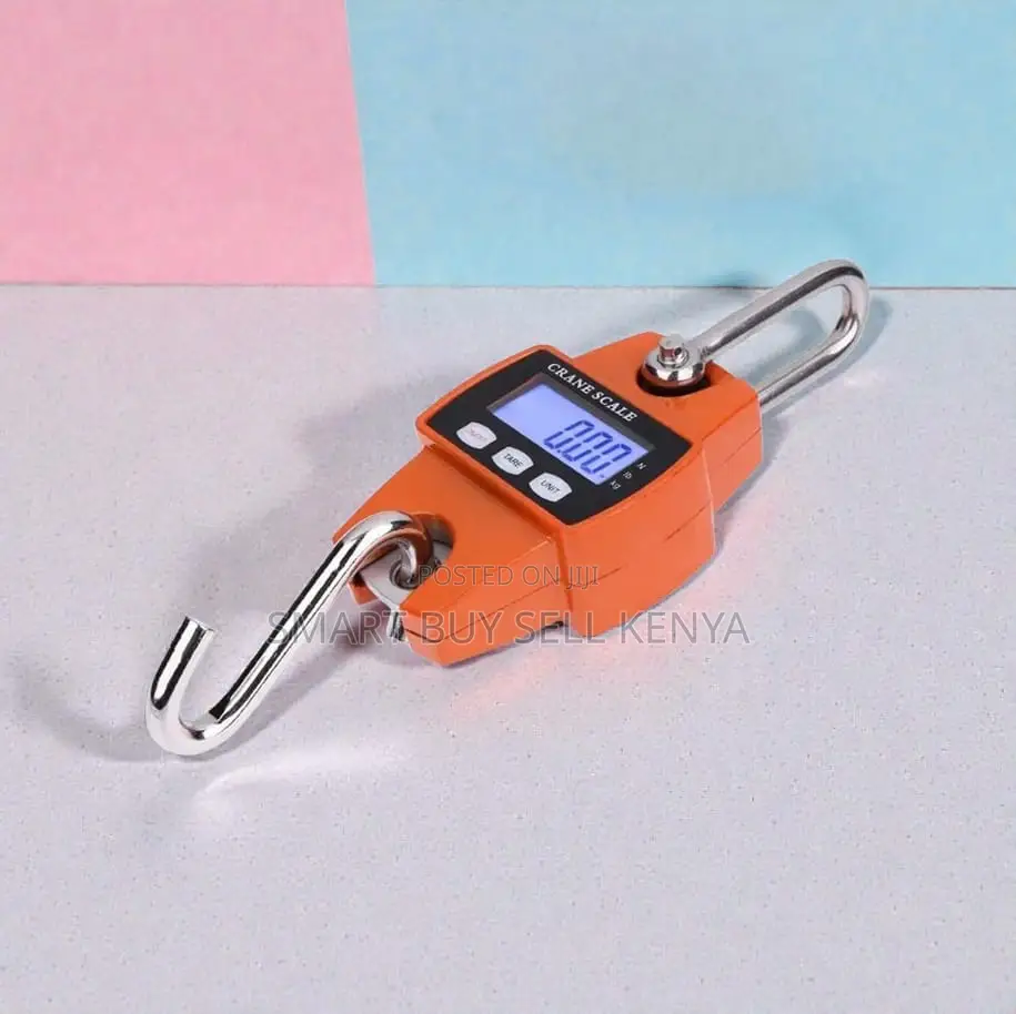 Long Term Reliability 300kgs Hanging Hook Crane Scale LCD Display