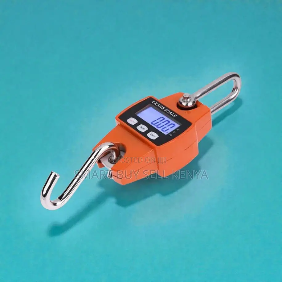 Heavy Duty 300kgs Hanging Hook Crane Scale Accurate LCD Display
