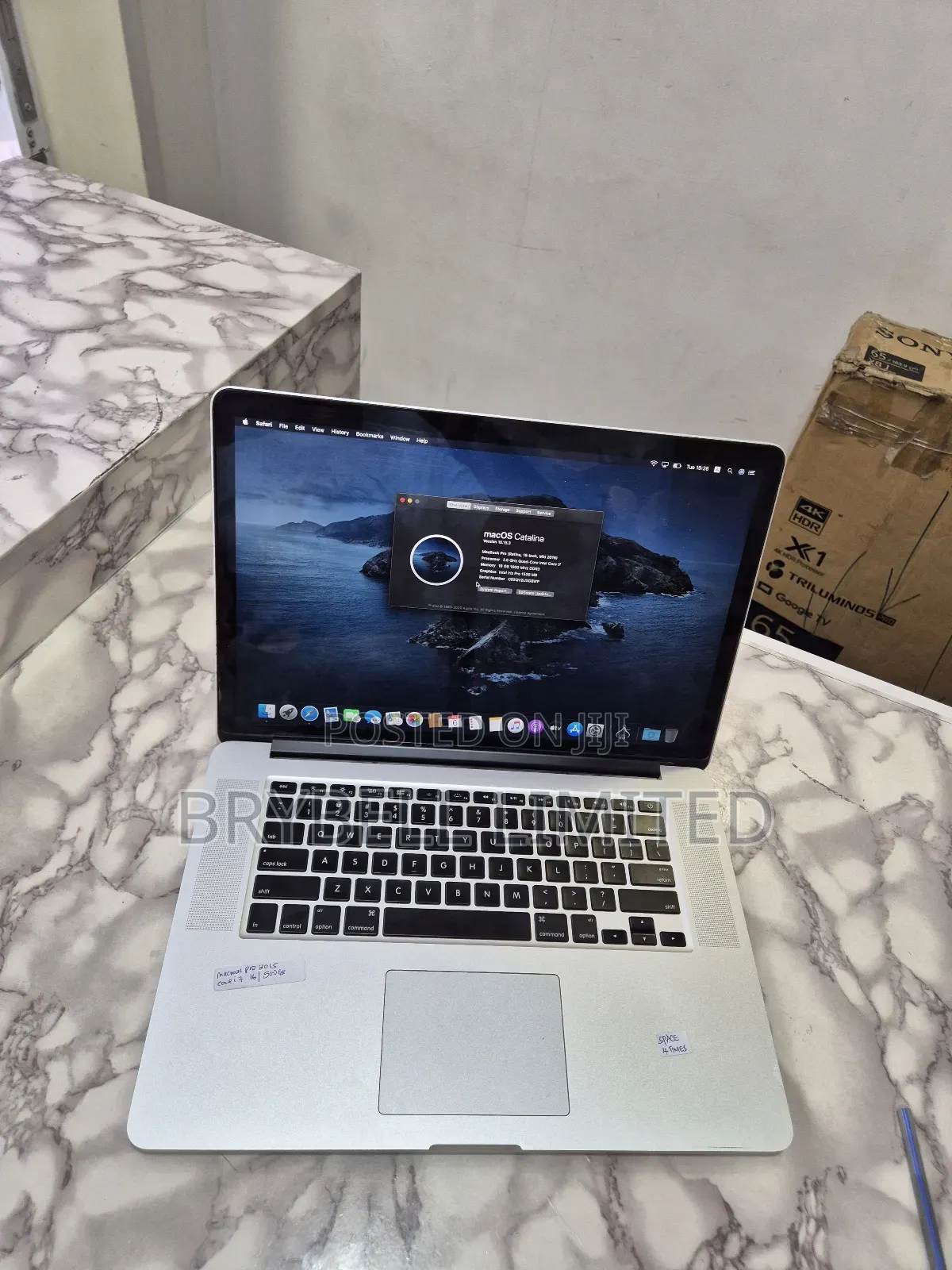 Laptop Apple MacBook Pro 2015 16GB Intel Core I7 SSD 512GB