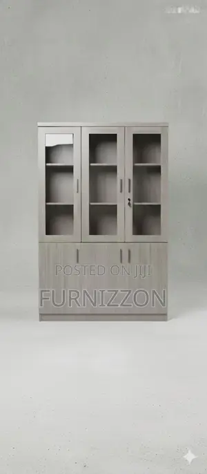 Wooden 3 Column File Storage Cabinet for Offices