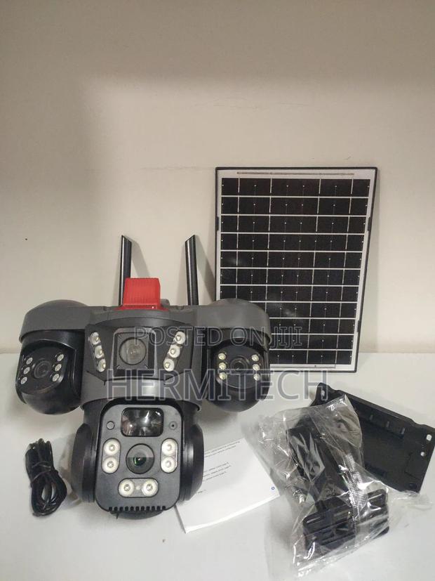 Solar Powered 4g Triple Lens Surveillance CCTV Cameras - thumbnail 2