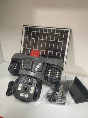 Triple Lens 4g PTZ Surveillance Cameras With Strobe Light