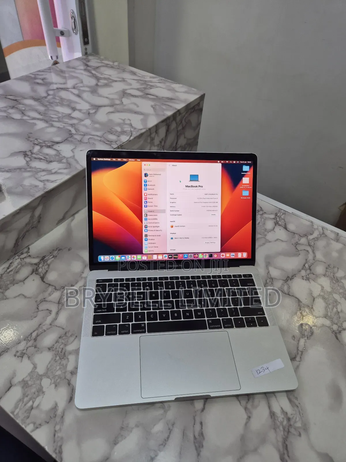 Laptop Apple MacBook Pro 2017 8GB Intel Core I5 SSD 256GB