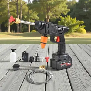 Convenient 96v Gun Car Washer Washing Rechargeable High Pressure Gun