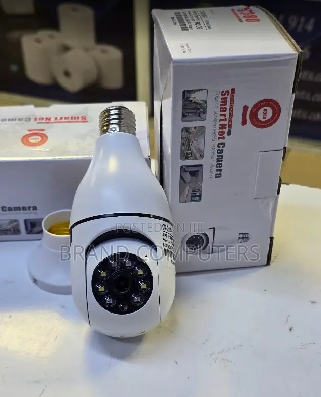 Wireless Wifi Bulb PTZ Camera With Audio