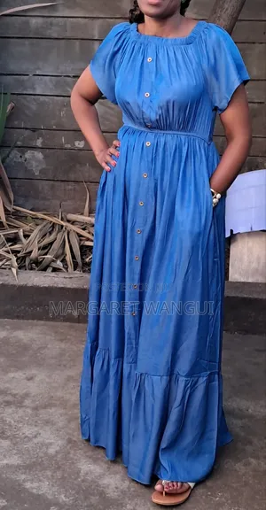 .Maxi Soft Jeans Dresses