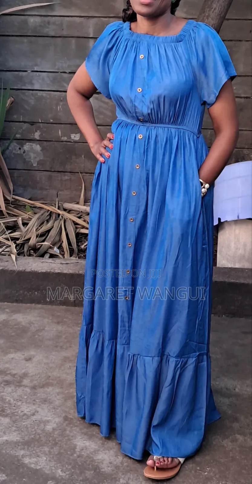 .Maxi Soft Jeans Dresses