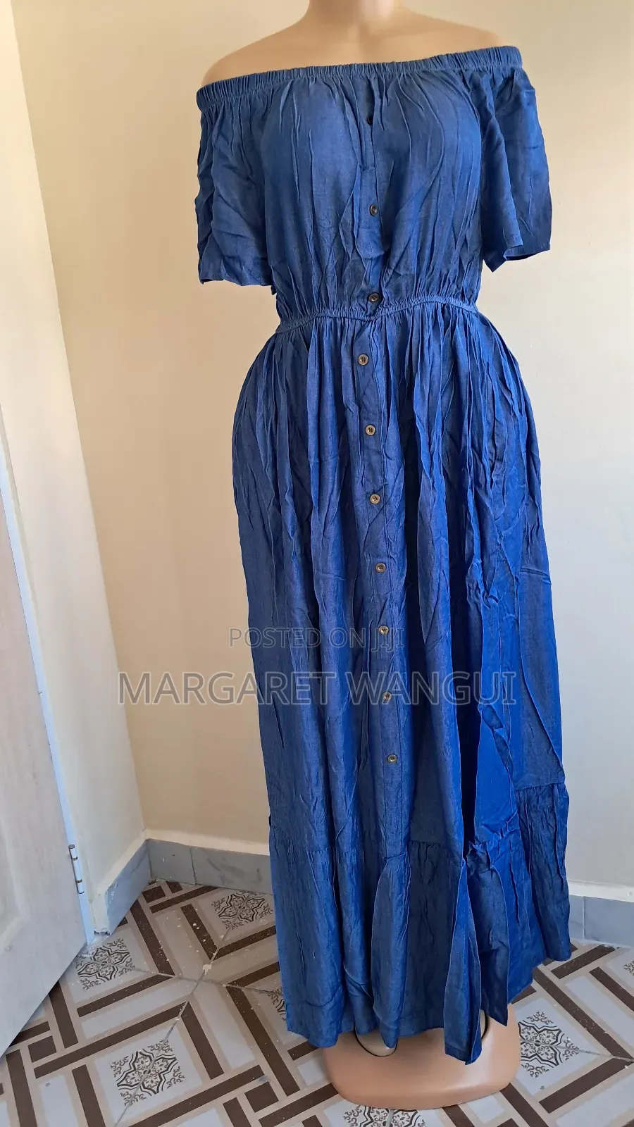 .Maxi Soft Jeans Dresses