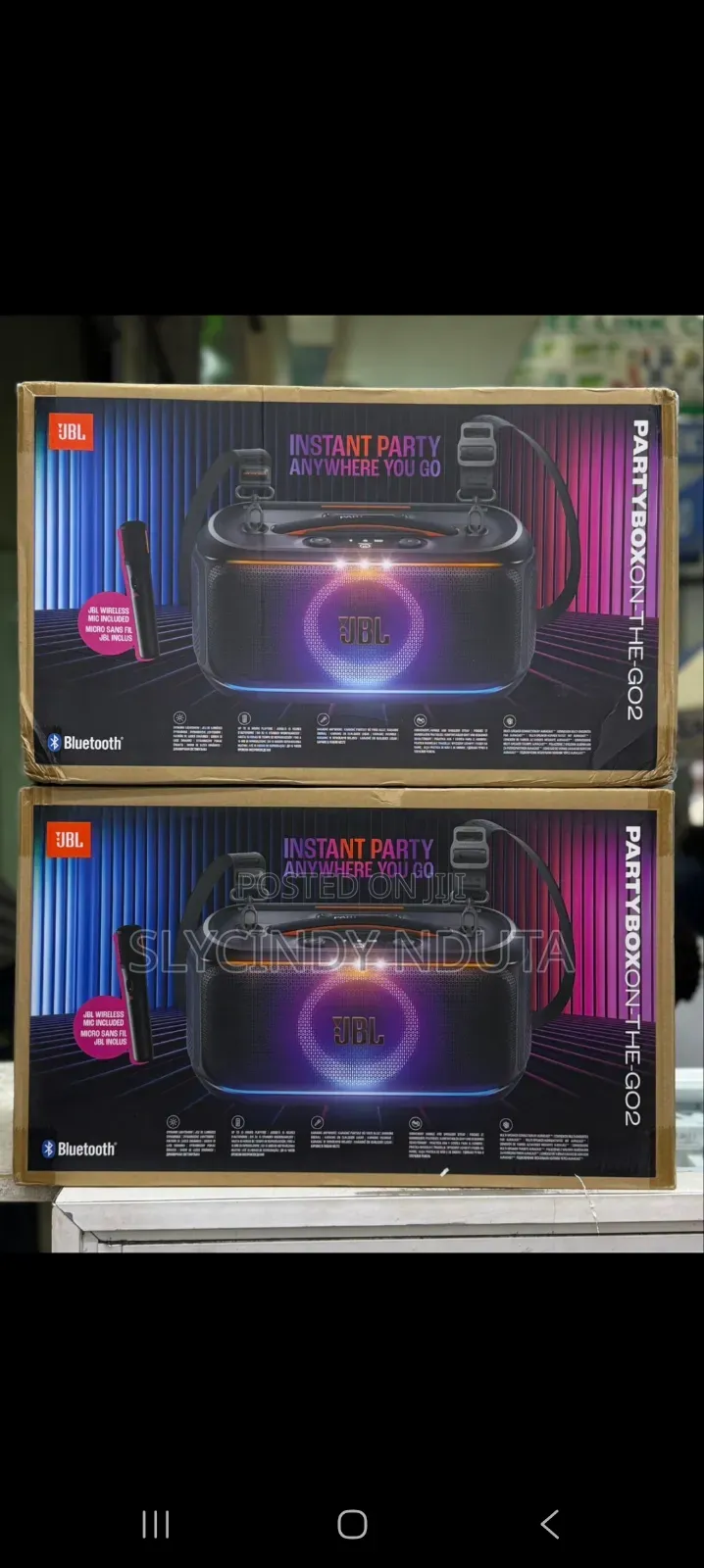 JBL Partybox on the Go 2 Wireless Portable Party Speaker