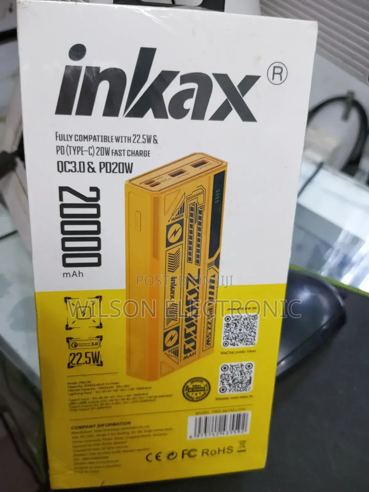 Inkax Power Bank. 20,000mah