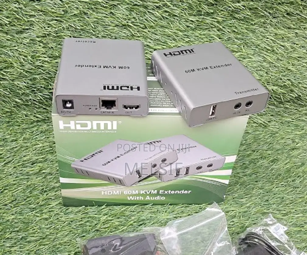 Hdmi 60m KVM Extender With Audio Usb Keyboard Mouse Functionality