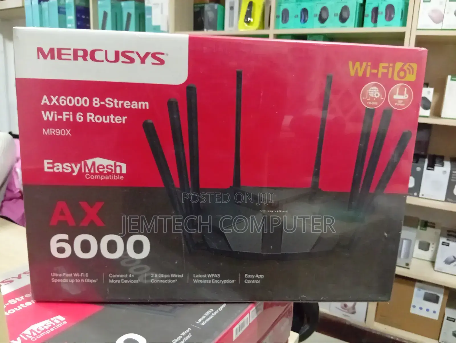 Mercusys Ax6000 8-Stream Wi-Fi 6 Router - Tl-Mr90x