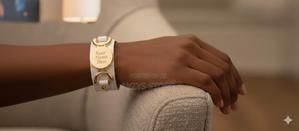 Custom Leather Bracelet With Name or Text - main view