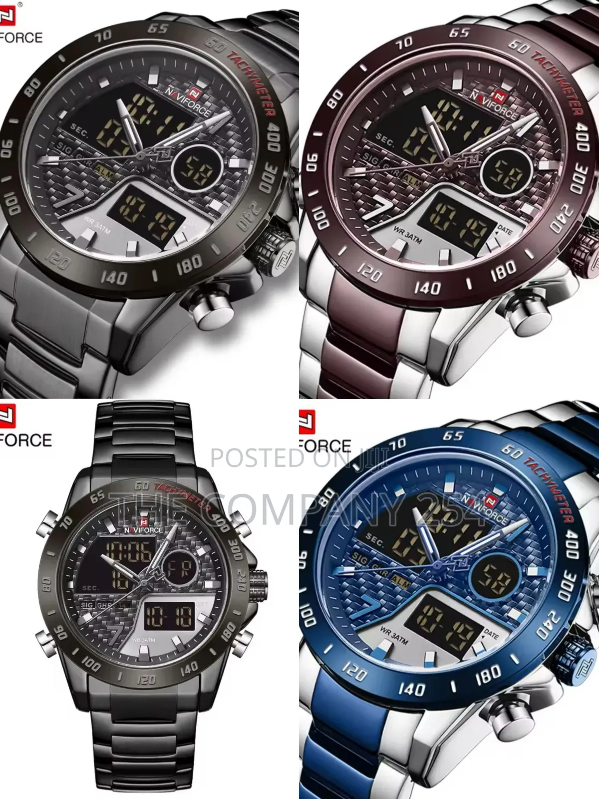 Naviforce Gents #Nf9171 Analogue Digital Display