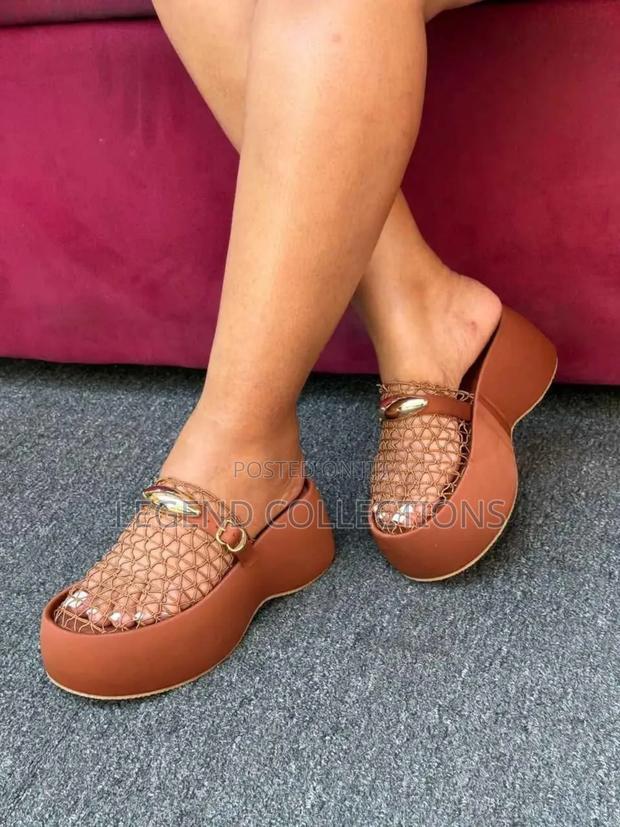 Mesh Ladies Wedge Sandals - thumbnail 2