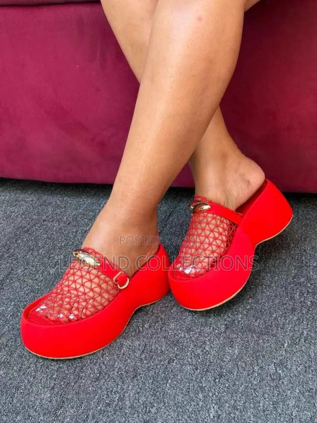 Mesh Ladies Wedge Sandals - thumbnail 3