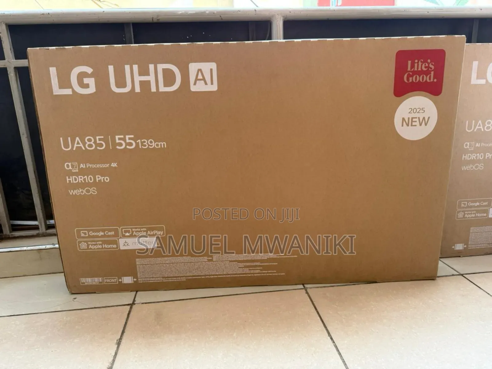 Lg 55" Ua85 Uhd Ai Smart Tv Ai Magic Remote Hdr10 Webos25 Latest