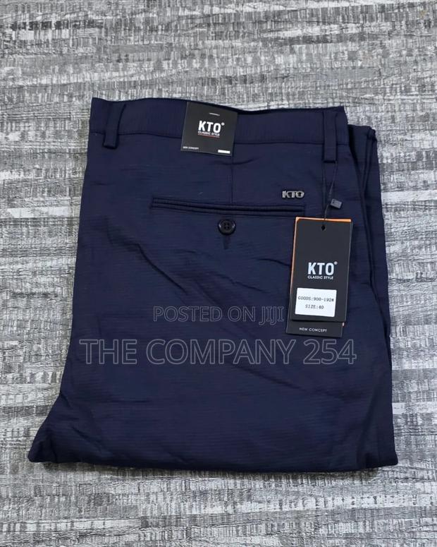 Quality Casual Checked Dark Colors Men Official Trouser