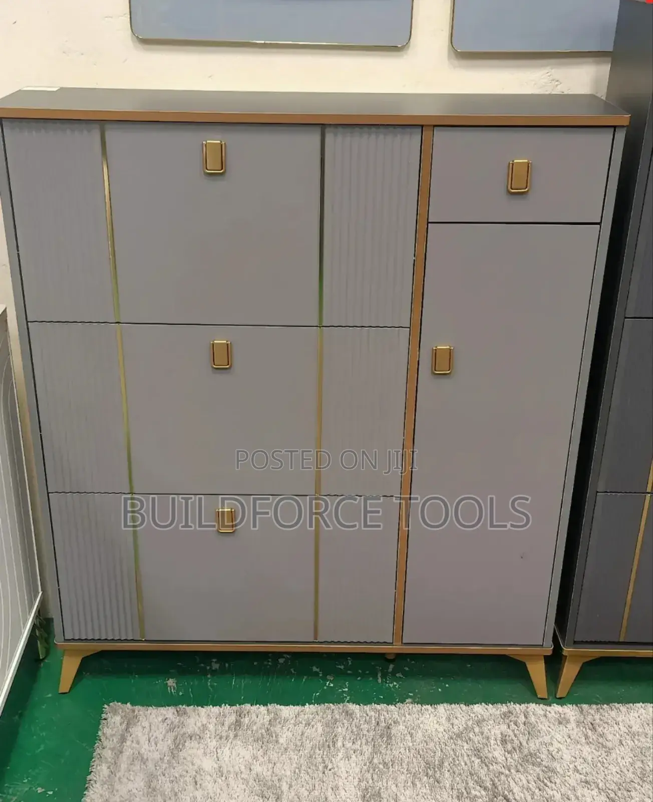 Shoe Rack Cabinet Bucket Flip Type