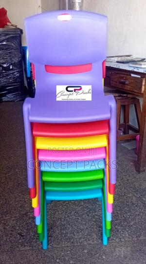 Kingergarten Armless Plastic Baby Chairs. - thumbnail 2