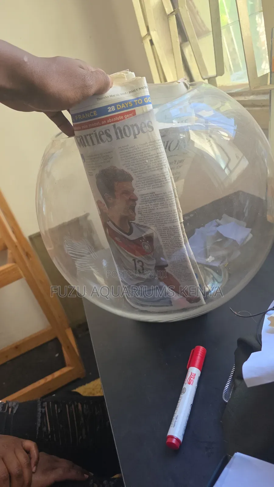 Empty Large Fishbowl 15litres