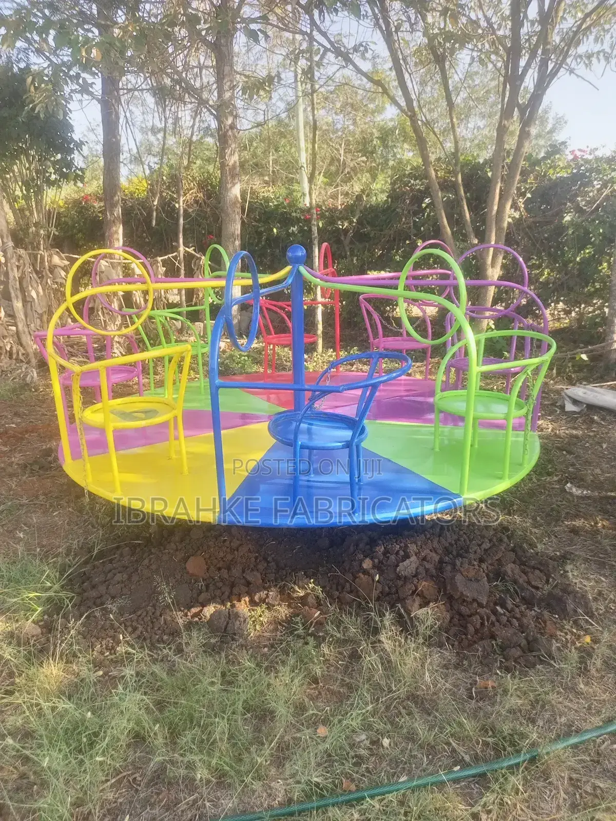 School Kindergarten Slides and Seesaws