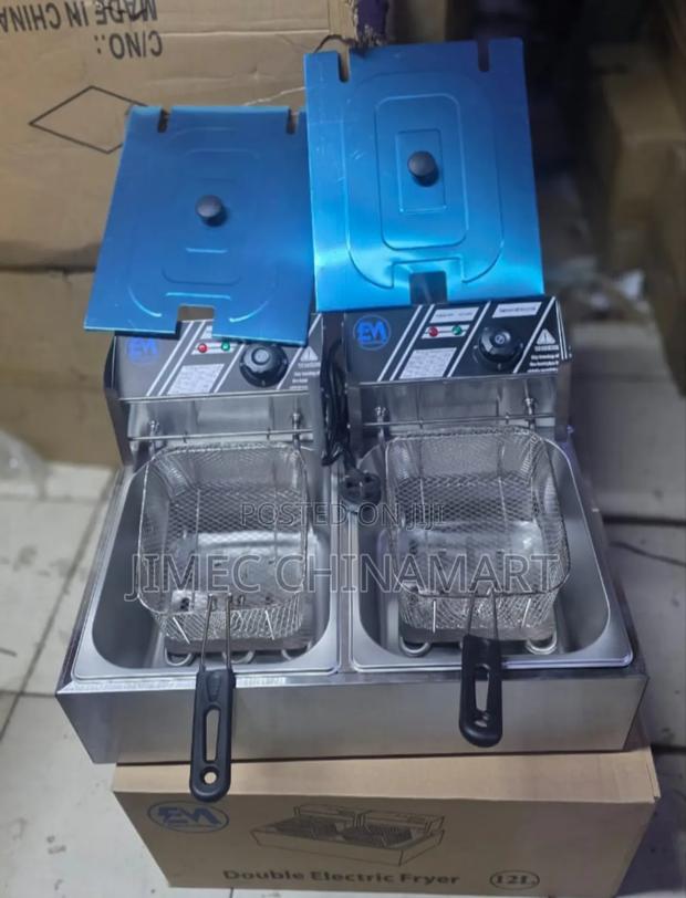12l Electromate Double Deep Fryer (6+6l) - main view