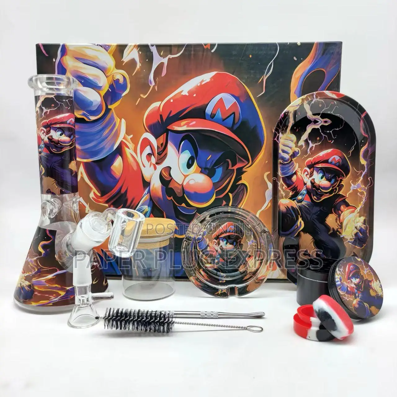 Super Mario Glass Ice Multi-Accessory Bong Gift Set