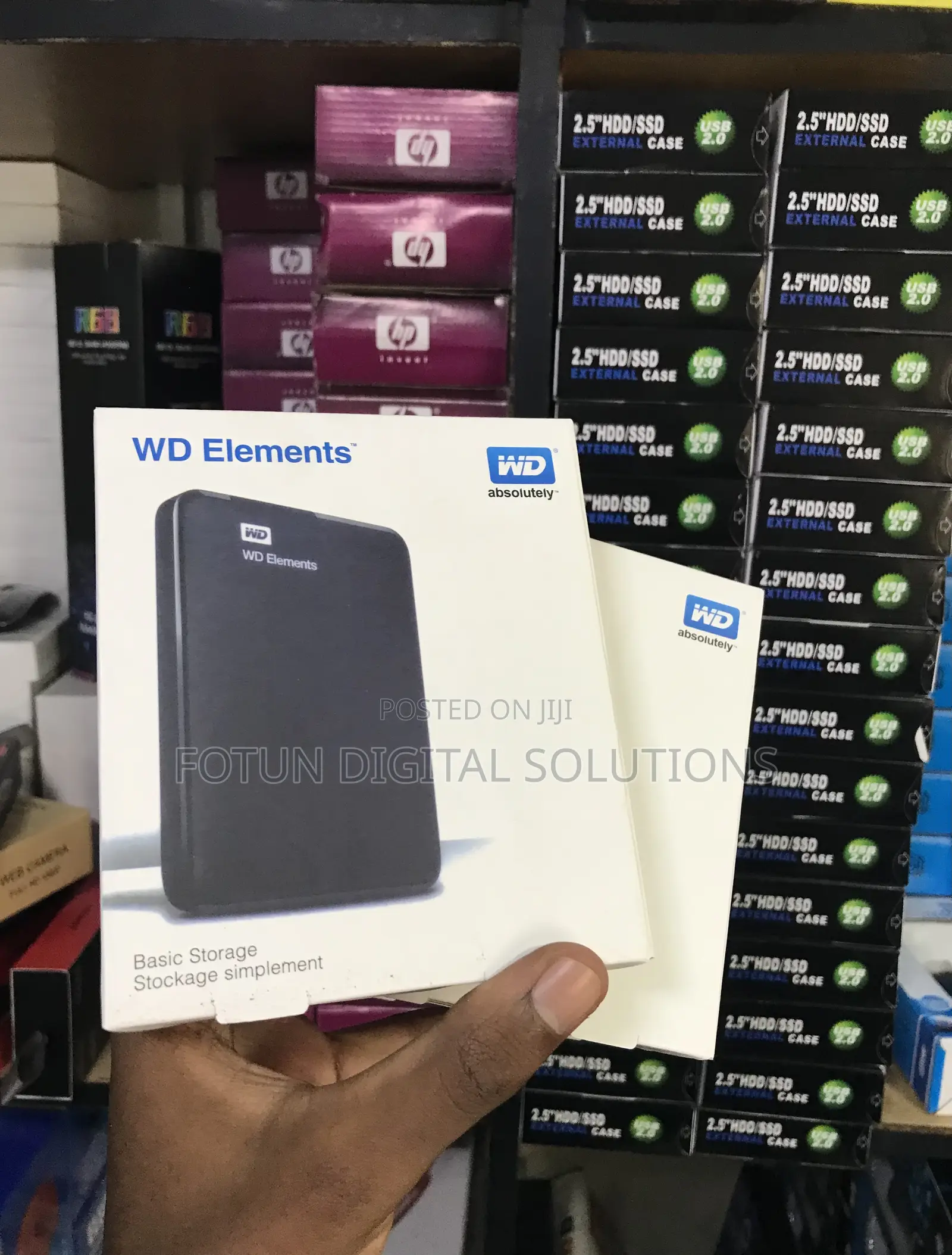 Portable 2.5" External HDD Case - Original Wd Elements Usb 3.0 Housing