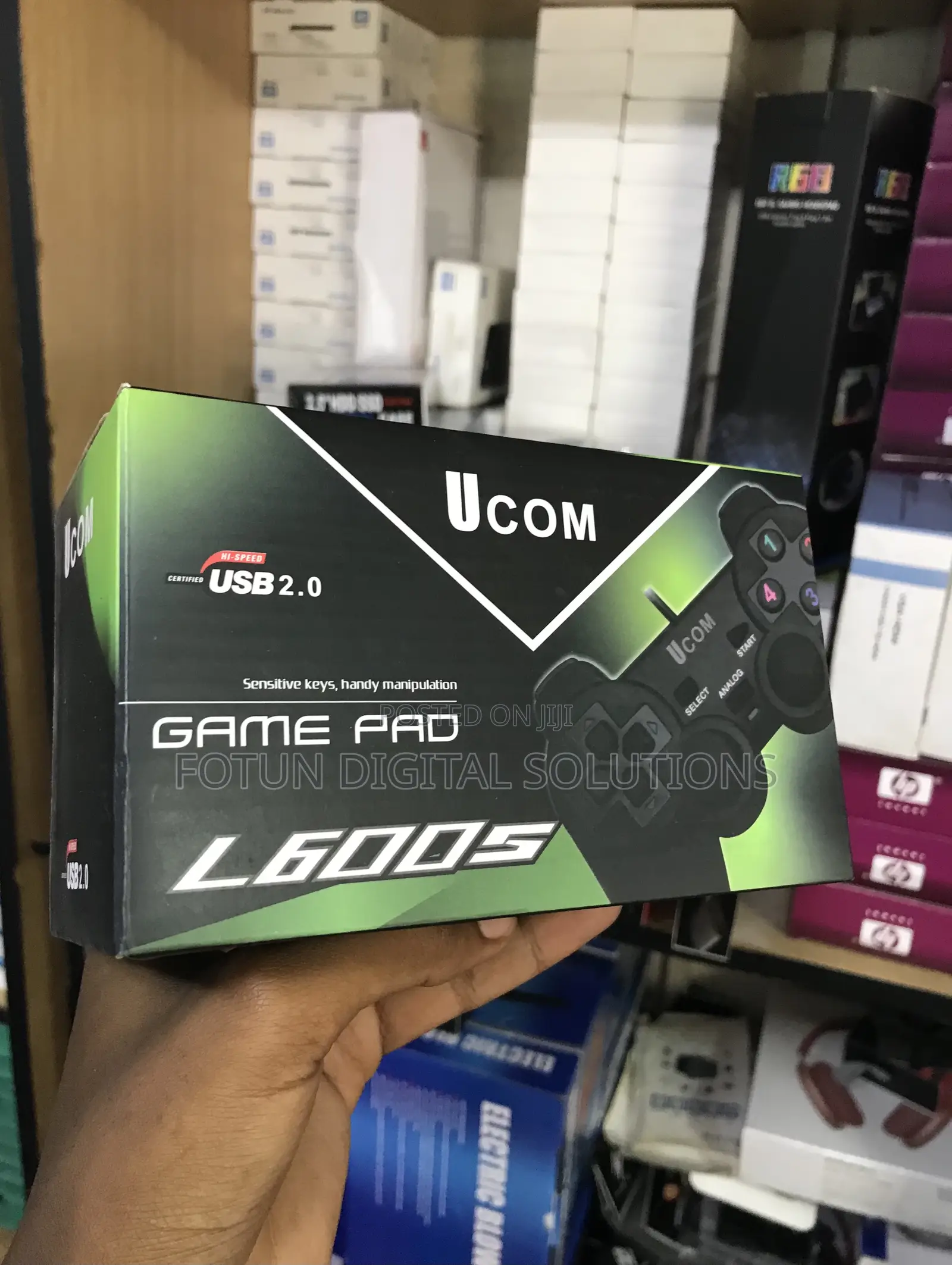 Ucom Ergonomic Usb Game Pad - Enhanced Grip for Sports Racing Games