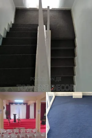 Black Staircase,Blue Living Room And Red Delta Altar Floor Carpets