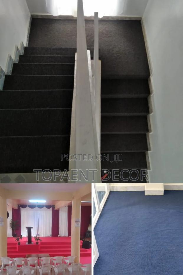 Black Staircase,Blue Living Room And Red Delta Altar Floor Carpets