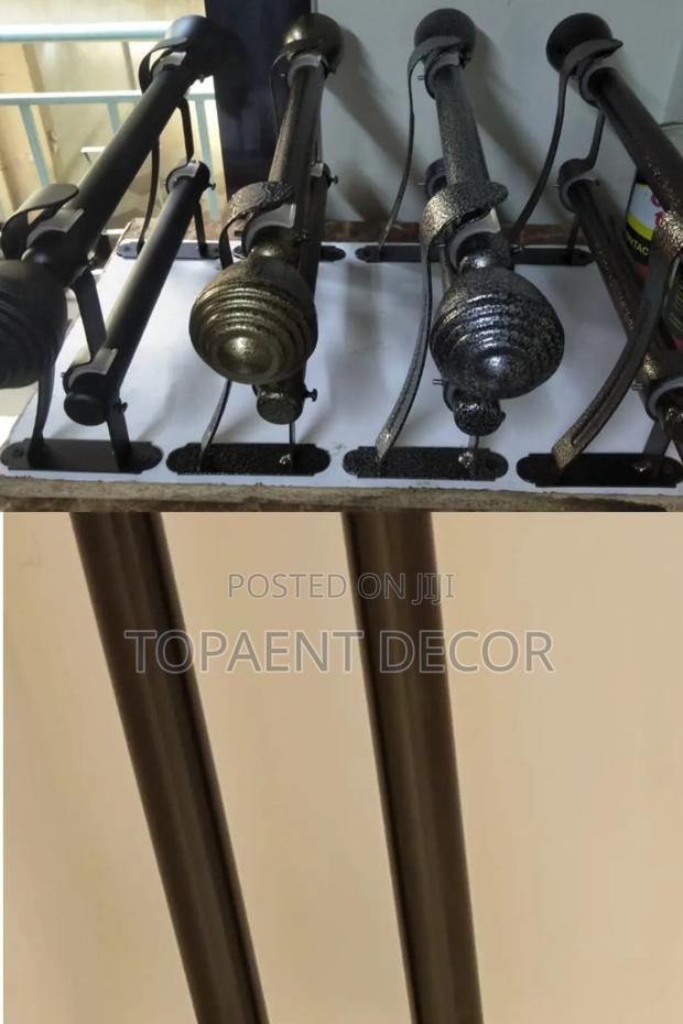 Heavy Duty,Non Rusty Powder Coated Window Curtain Rods