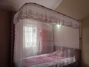 Smooth Sliding Generic Two Stand Drapery Rail Mosquito Nets