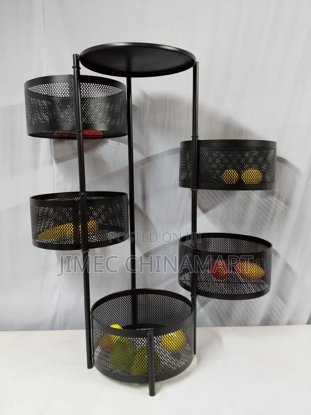 5-Layer Round Metallic Rack