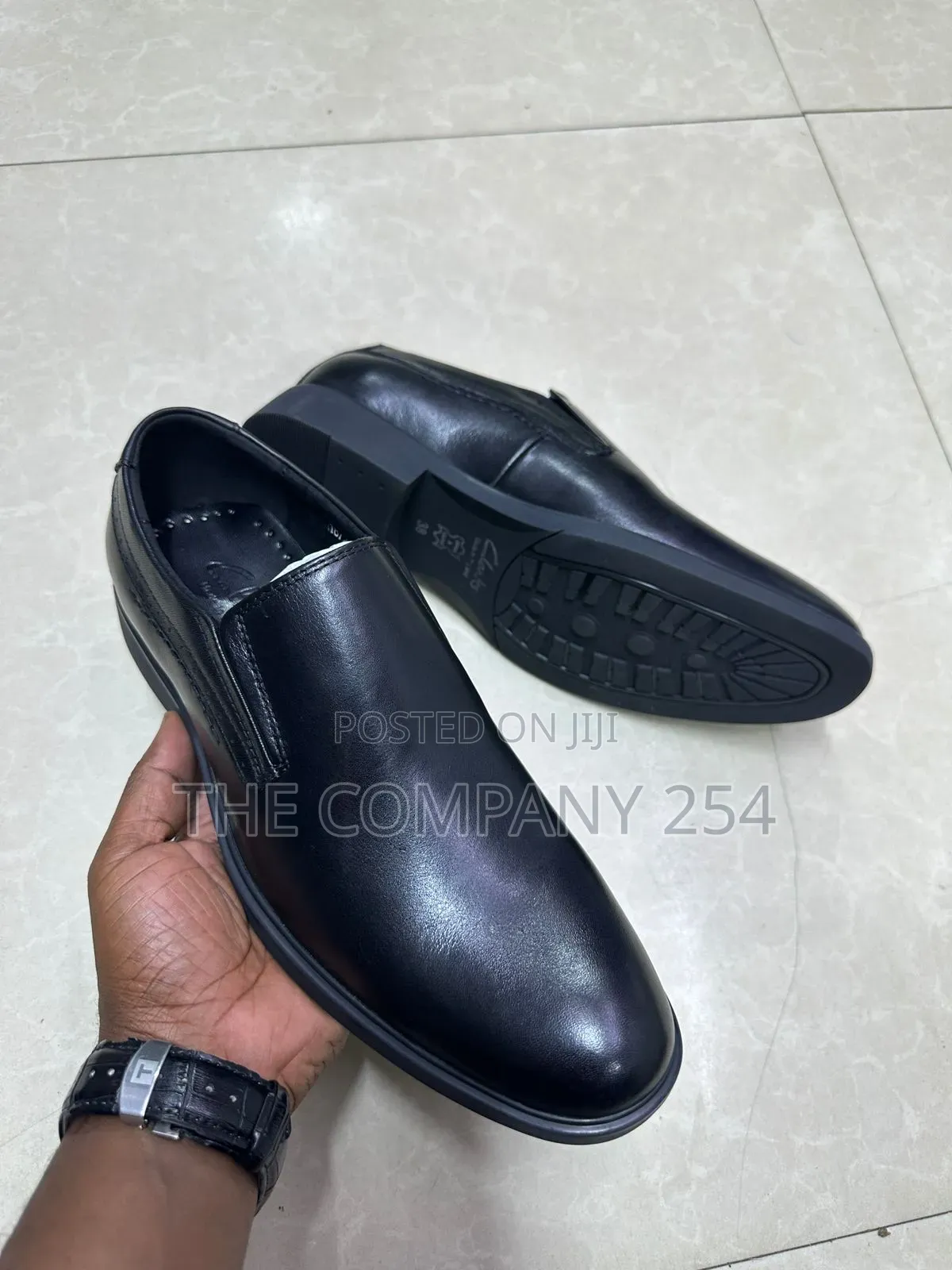 Original Quality Leather Casual Men Wetlook Rubber Sole Official Shoe