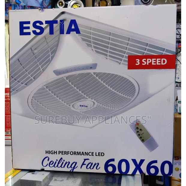 *Estia Recessed Ceiling Louver Fan 60cmx60cm