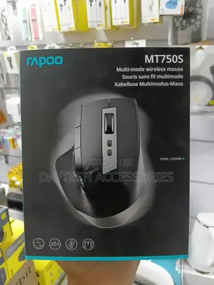 Rapoo Multi-Mode Wireless Laser Mouse Mt750s - Black - Bt/2.4ghz