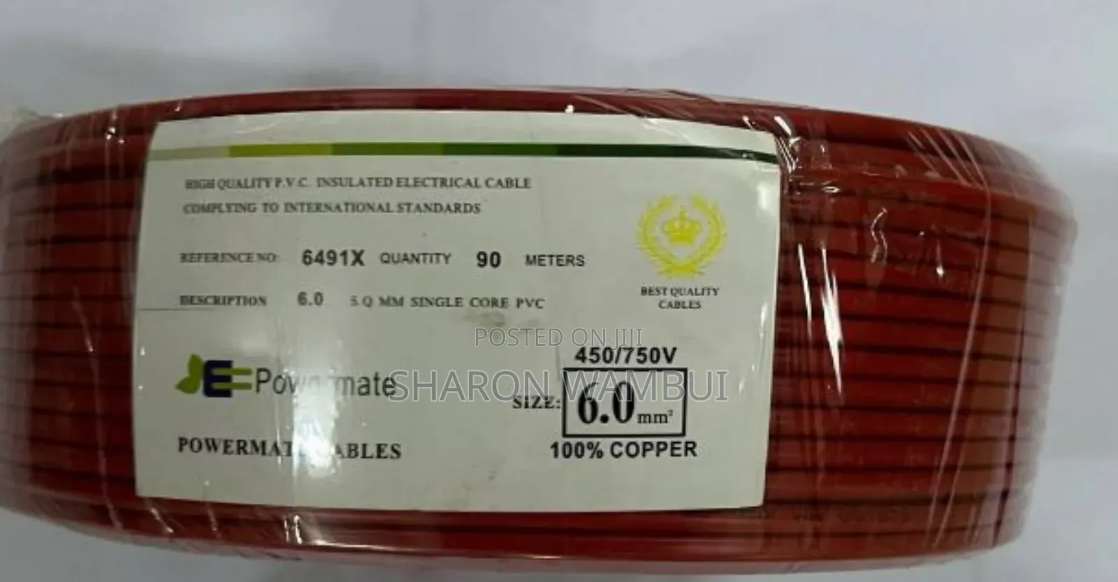 Powermate Electric Cabble 6mm/90m/6mm/90m Powermate Cable