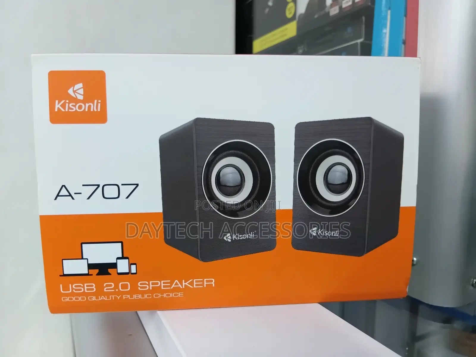 Kisonli A707 Mini Speaker Usb - Black