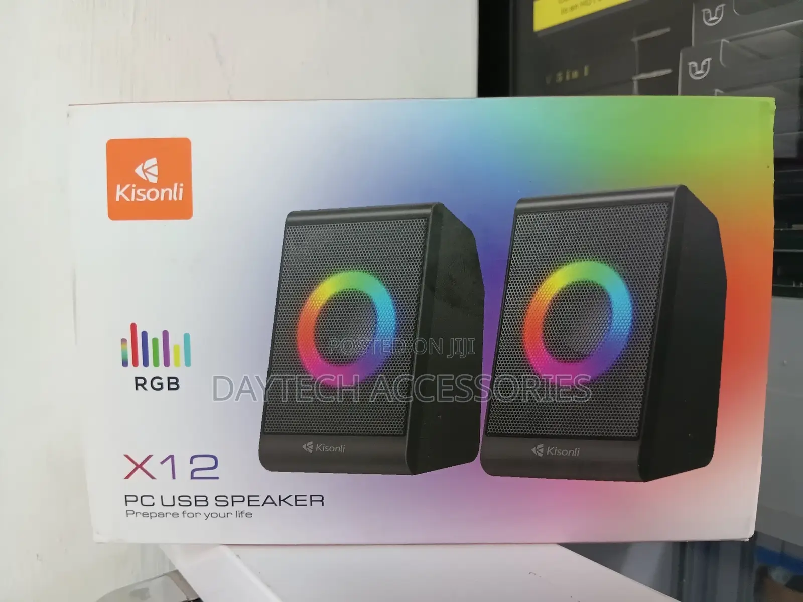 Kisonli X12 Mini Usb Powered Colorful RGB Speakers.