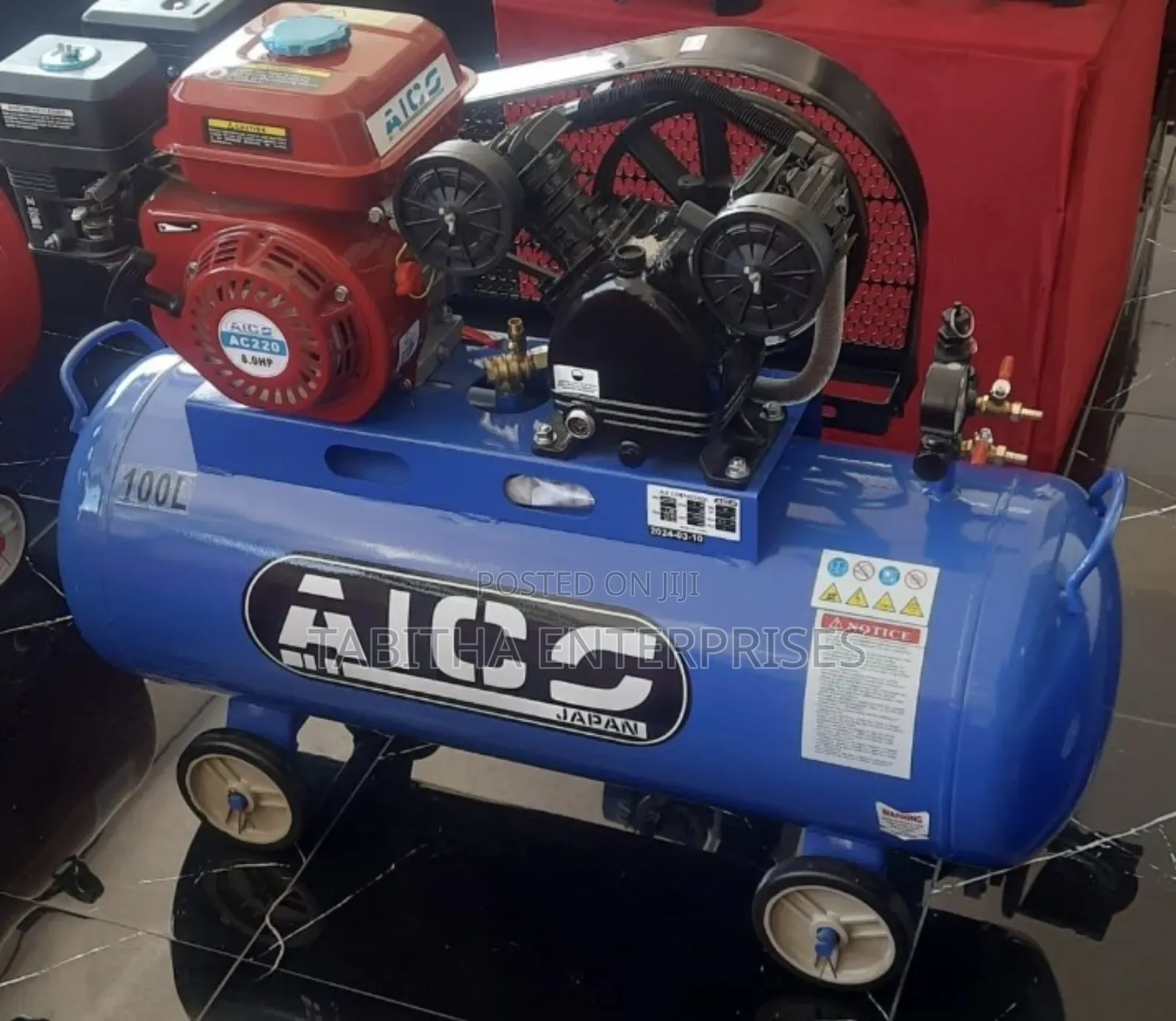 Petrol Air Compressor 100ltrs