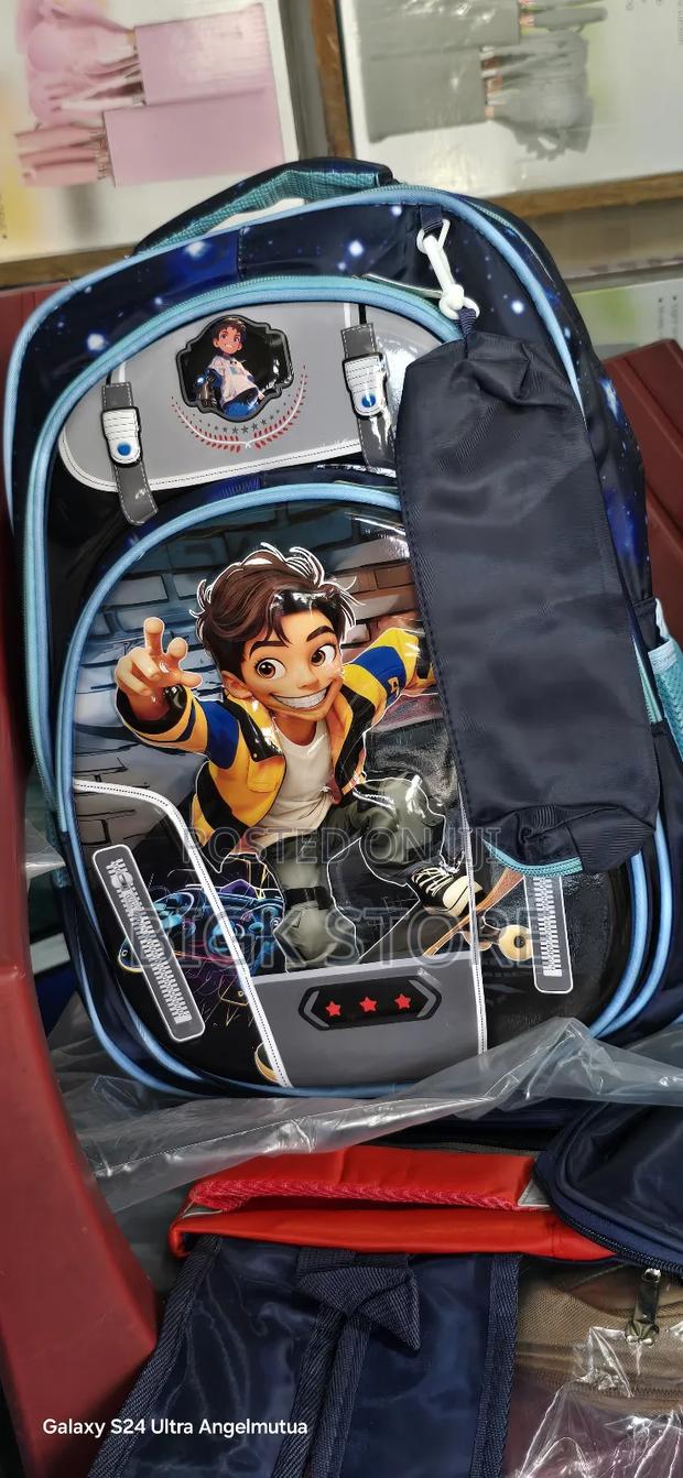 High Capacity Themed Cartoon School Backpack - thumbnail 2