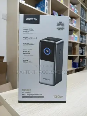 Ugreen Nexode 20000mah 130w 3-Port Power Bank Usb-C Laptop Charger